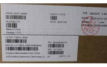 Lenovo 5CB1L28269 Tastatur inkl. Topcase spanisch L82XQ FB BL