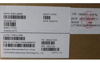 Lenovo 5CB1L28290 Tastatur inkl. Topcase deutsch L82XQ FB NBL