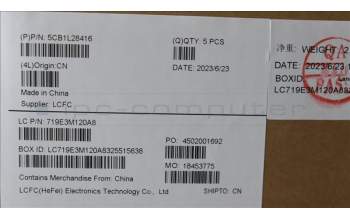 Lenovo 5CB1L28416 Tastatur inkl. Topcase ASM_HUN L82XN FP AB BL