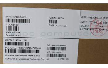 Lenovo 5CB1L30033 Tastatur inkl. Topcase schweiz L82XN FP AG