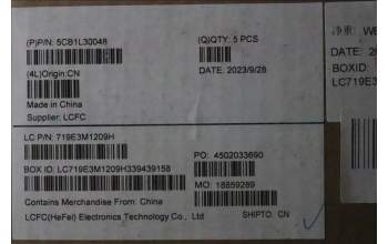 Lenovo 5CB1L30048 Tastatur inkl. Topcase ASM_FRA L82XN FP AG BL