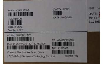 Lenovo 5CB1L30166 Tastatur inkl. Topcase ASM_NORDIC L82XN NFP AB