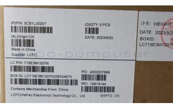 Lenovo 5CB1L30207 Tastatur inkl. Topcase ASM_UK L82XN NFP AB BL