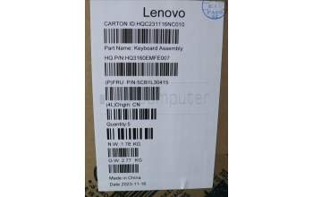 Lenovo 5CB1L30415 Tastatur inkl. Topcase ASM_RUS H 83AN ARGY