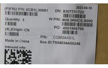 Lenovo 5CB1L30681 Tastatur inkl. Topcase ASM_SLV W 82Y0 AG BL