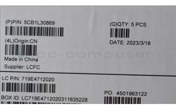 Lenovo 5CB1L30869 Tastatur inkl. Topcase ASM_HUN L82WK ONGY RGB