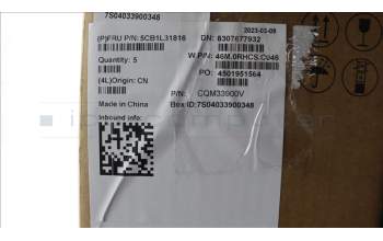 Lenovo 5CB1L31816 Tastatur inkl. Topcase ASM_FRA W 82Y1 AG