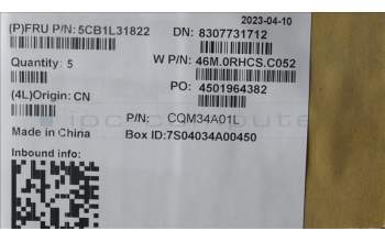 Lenovo 5CB1L31822 Tastatur inkl. Topcase ASM_HBW W 82Y1 AG