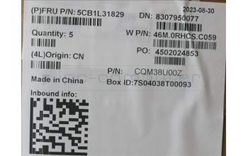 Lenovo 5CB1L31829 Tastatur inkl. Topcase ASM_EURO ENG W 82Y1 AG