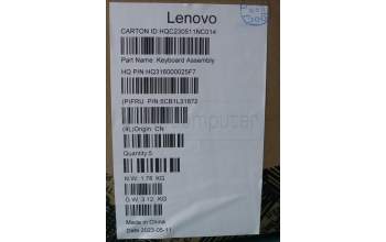 Lenovo 5CB1L31872 Tastatur inkl. Topcase ASM_ITA H 82YN NFP STGY