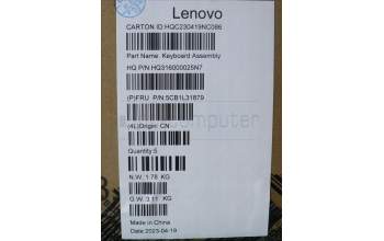 Lenovo 5CB1L31879 Tastatur inkl. Topcase ASM_NORDIC H82YNNFPSTGY