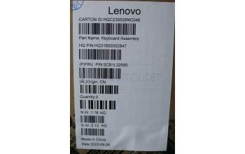 Lenovo 5CB1L32690 Tastatur inkl. Topcase ASM_FRA H 82YN FP ARGY