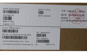 Lenovo 5CB1L39230 Tastatur inkl. TopcaseASM_EUROENGL82WRRGBWTWOL