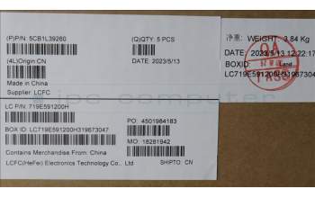 Lenovo 5CB1L39260 Tastatur inkl. Topcase ASM_POR L82WR RGB WTWOL