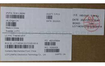 Lenovo 5CB1L39280 Tastatur inkl. Topcase ASM_UKR L82WR RGB WTWOL