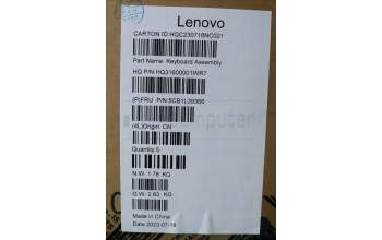 Lenovo 5CB1L39366 Tastatur inkl. Topcase ASM_ARA H82Y7STGYNPS