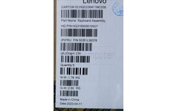 Lenovo 5CB1L39378 Tastatur inkl. Topcase ASM_BUL H 82Y7 STGYNPS