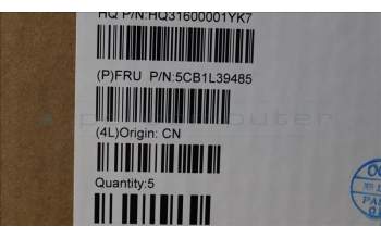 Lenovo 5CB1L39485 Tastatur inkl. Topcase ASM_UK H 82Y7STGYPS