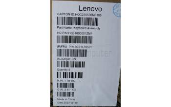 Lenovo 5CB1L39501 Tastatur inkl. Topcase ASM_BEL H 82Y7 TT PS