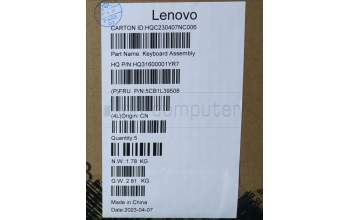 Lenovo 5CB1L39508 Tastatur inkl. Topcase ASM_BUL H 82Y7 TT NPS