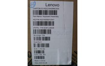 Lenovo 5CB1L39538 Tastatur inkl. Topcase deutsch H 82Y7 TT PS