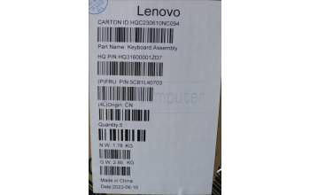 Lenovo 5CB1L40703 Tastatur inkl. Topcase schweiz H 82Y7 TT NPS