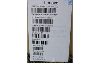 Lenovo 5CB1L40713 Tastatur inkl. Topcase ASM_UKR H 82Y7 TT NPS