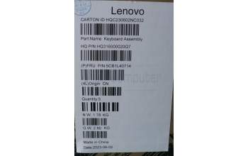 Lenovo 5CB1L40714 Tastatur inkl. Topcase ASM_UKR H 82Y7 TT PS