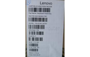 Lenovo 5CB1L40781 Tastatur inkl. Topcase schweiz H 82YL FP STGY