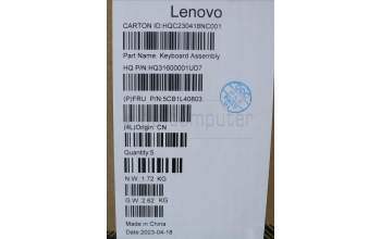 Lenovo 5CB1L40803 Tastatur inkl. Topcase ASM_HUN H 82YL NFP STGY