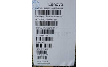 Lenovo 5CB1L40847 Tastatur inkl. Topcase ASM_UKR H 82YL NFP STGY