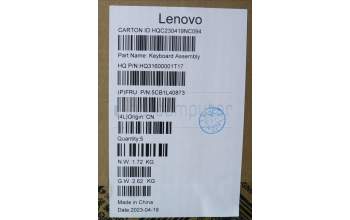Lenovo 5CB1L40873 Tastatur inkl. Topcase ASM_BUL H 82YL NFP TT