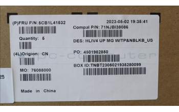 Lenovo 5CB1L41532 Tastatur inkl. Topcase ASM_ENG C21JC MGNBL