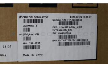 Lenovo 5CB1L43747 Tastatur inkl. TopcaseASM_BEL C21JG MG BL