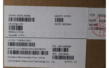 Lenovo 5CB1L45482 Tastatur inkl. Topcase ASM_UK L82X7 AB NBL