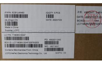 Lenovo 5CB1L45483 Tastatur inkl. Topcase ASM_ITA L82X7 AB NBL