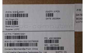 Lenovo 5CB1L45551 Tastatur inkl. Topcase ASM_BEL L82X7 AB NBL