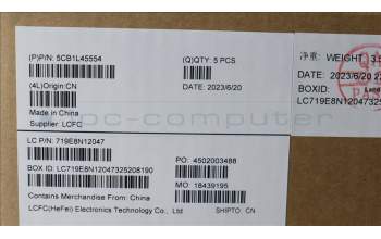 Lenovo 5CB1L45554 Tastatur inkl. Topcase schweiz L82X7 AB NBL