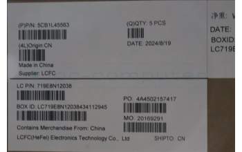 Lenovo 5CB1L45563 Tastatur inkl. Topcase ASM_BEL L82X7 ABFP BL