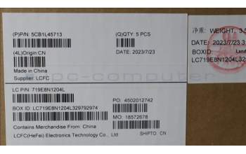 Lenovo 5CB1L45713 Tastatur inkl. Topcase ASM_BEL L82X7 AG BL