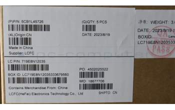 Lenovo 5CB1L45726 Tastatur inkl. Topcase ASM_HUN L82X7 AG BL