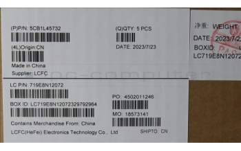 Lenovo 5CB1L45732 Tastatur inkl. Topcase ASM_NORDIC L82X7 AG BL