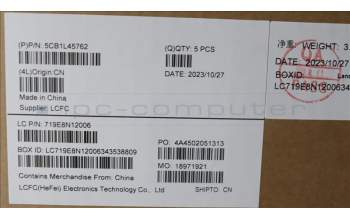 Lenovo 5CB1L45762 Tastatur inkl. Topcase ASM_HUN L82X7 AG NBL