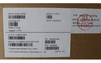 Lenovo 5CB1L45763 Tastatur inkl. Topcase ASM_NORDIC L82X7 AG NBL