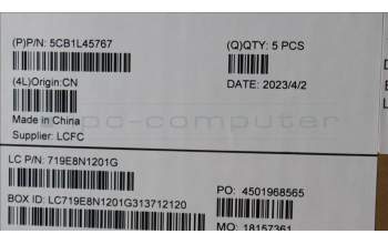 Lenovo 5CB1L45767 Tastatur inkl. Topcase schweiz L82X7 AG NBL