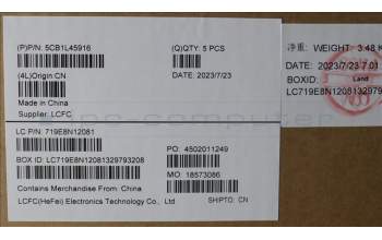 Lenovo 5CB1L45916 Tastatur inkl. Topcase deutsch L82X7 AGFP NBL