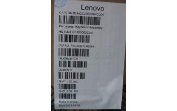 Lenovo 5CB1L48244 Tastatur inkl. Topcase ASM_FRA H 82YM FP STGY