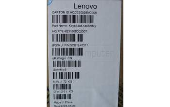 Lenovo 5CB1L48311 Tastatur inkl. Topcase ASM_BEL H 82YM NFP STGY