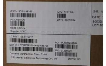 Lenovo 5CB1L49385 Tastatur inkl. Topcase ASM_HBW L82X6 NFP ABNBL