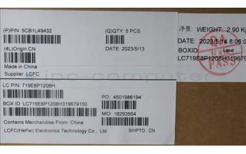 Lenovo 5CB1L49432 Tastatur inkl. Topcase ASM_UK L82X6 NFP AGNBL